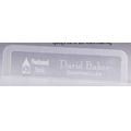 Acrylic Triple Edge Series Name Plate (2 3/8"x9 1/2"x3/4")